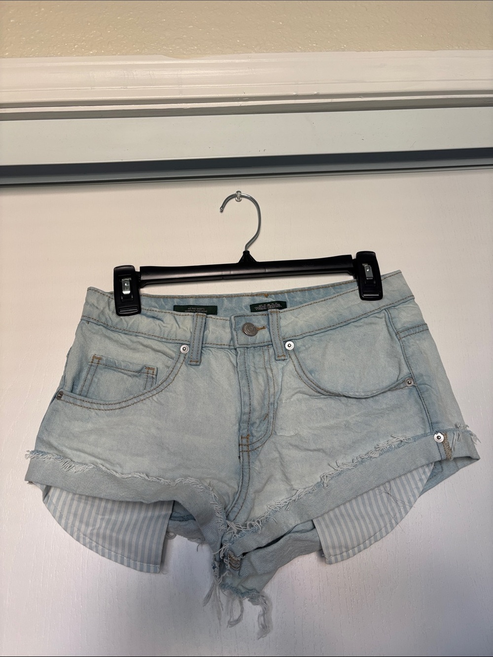 wild fable Light Wash Distressed Denim Cutoff Shorts
